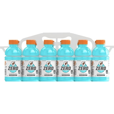 Gatorade Zero Sugar Thirst Quencher, Glacier Freeze Sports Drinks, 12 fl oz, 12 Count Bottles