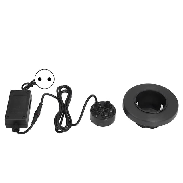 Generador de niebla ultrasónico de 3 cabezales que previene la corrosión con luz colorida para humidificar jarrón de rocalla 110-240V enchufe de la UE
