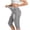 Dark Gray, variant on Women's Printed Denim Look Yoga Capri Leggings, High Waist Ultra Stretch Breathable, 7/8 Workout Cropped Pants for Outdoor Blue L