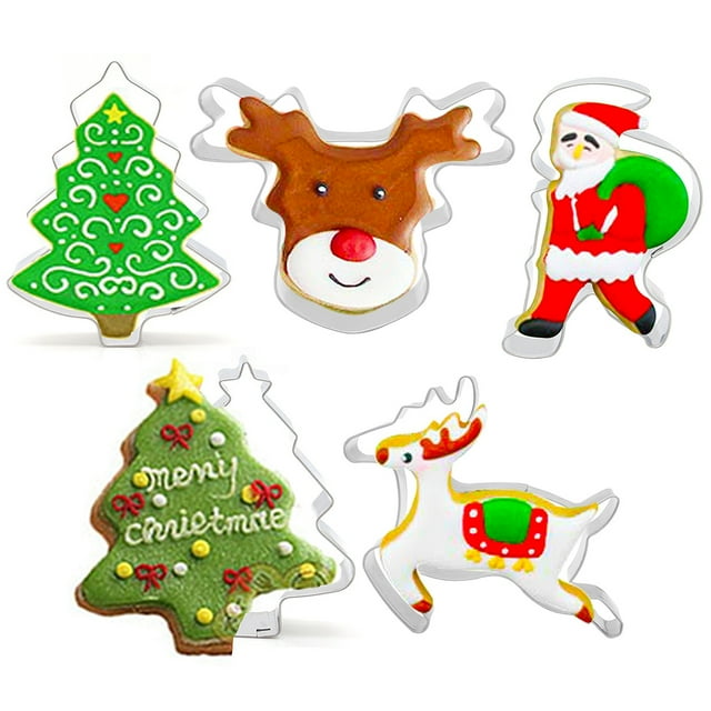 Coxeer Ensemble de Coupe-Cookies Mignon en Acier Inoxydable pour Biscuits pour Noël
