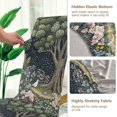 thumbnail image 5 of Yayeee 2 Pack Dining Chair Covers Stretch Parson Chairs Slipcovers Seat Protector, Green Forest Scene, 5 of 6
