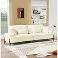 thumbnail image 2 of 103 Inch For Different Rooms. 24 Deep Spacious Seat. High Cushions. Breathable Upholstery. Solid Wood Frame. 3, Beige. Modern Style. Easy To Assemble. 600 Pounds Capacity With Pillows. Seat Comfort., 2 of 6