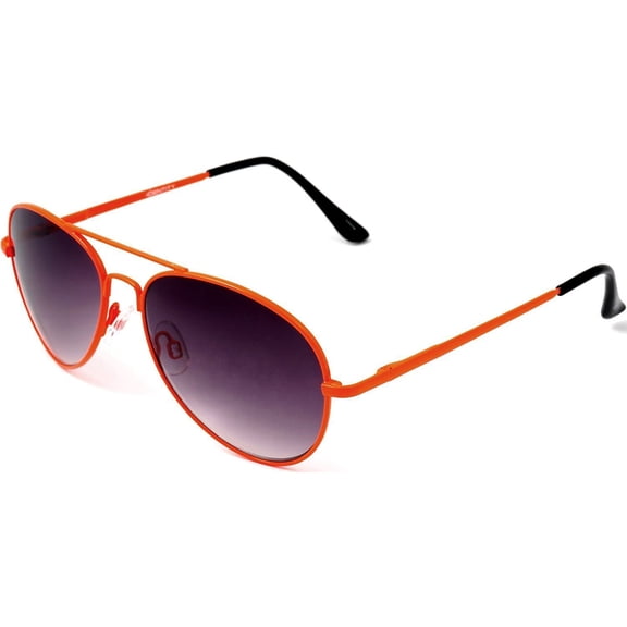 Aviator Neon Unisex Sunglasses Rock Party Cool Factor Style - Orange