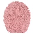 thumbnail image 2 of Home Weavers Fantasia Collection Toilet Lid Seat Cover, Elastic Edges, 100% Cotton Soft Universal Fit for Standard Oblong Round Elongated Bath Room Bowl Lids, Washable, 18"x18" Toilet Lid Cover, Pink, 2 of 4
