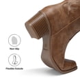 thumbnail image 4 of DREAM PAIRS Women's Knee High Cowboy Boots Embroidered Western Boots with Narrow Square Toe Comfortable Chunky Heel Tall Boots with Inner Zipper, 4 of 7