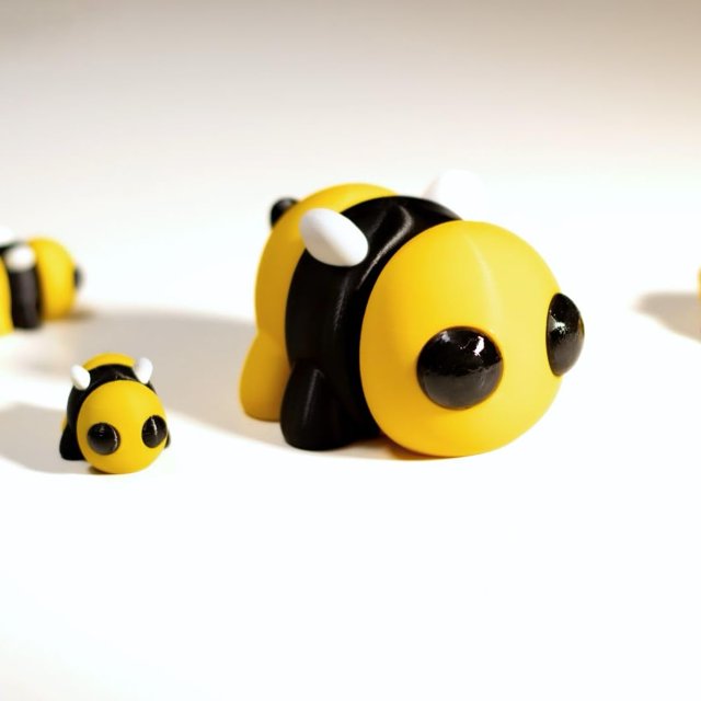 Juguete articulado con forma de figura de juguete impreso en 3D para niños