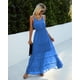 thumbnail image 2 of Vestido Maxi PRETTYGARDEN L Azul sin Mangas con Tirantes Espagueti, 2 of 4