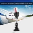 thumbnail image 2 of Marine Navigation Lamp, Boat Anchor Light High Visibility Universal 2 LED Colors Adjustable  For Yacht, 2 of 8