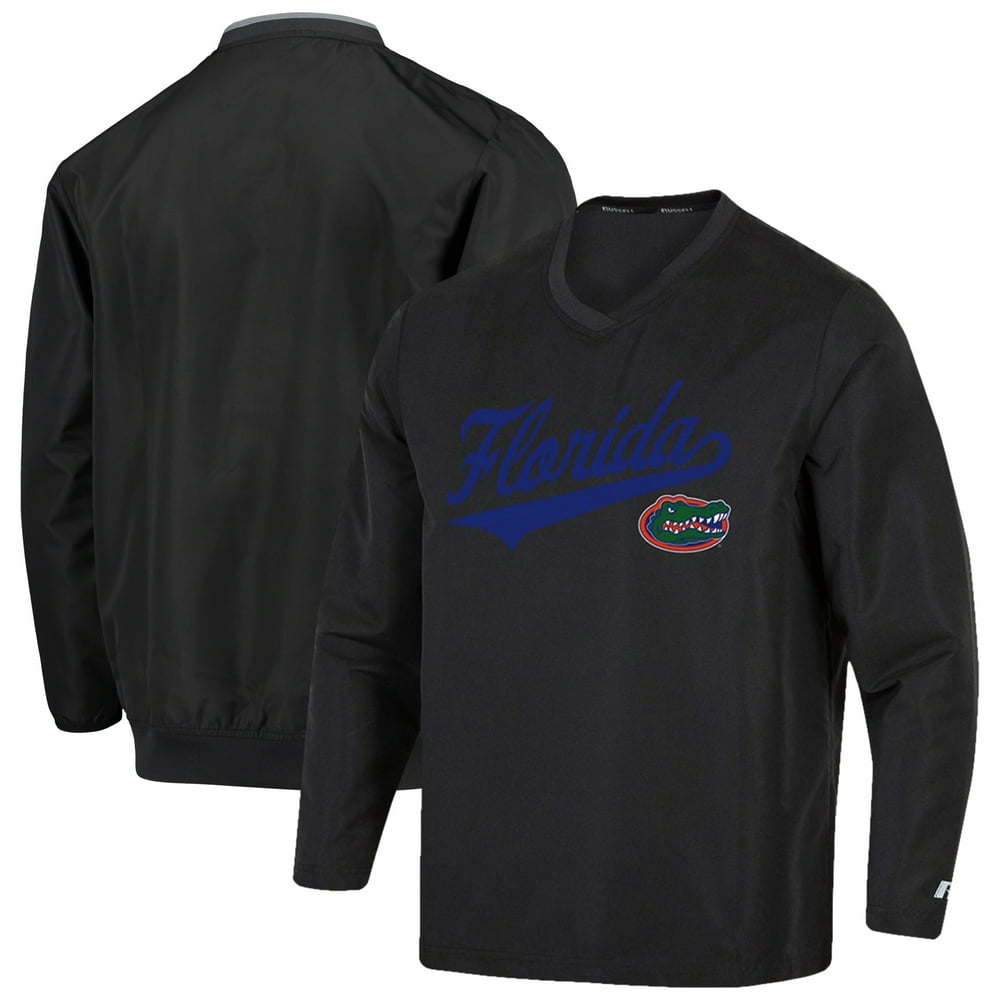 Men's Russell Athletic Black Florida Gators Coaches Pullover Jacket