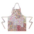 thumbnail image 2 of Pioneer Flower Floral Print Pattern Apron-Garden Aprons for Women with Pockets-Cotton Linen Waterproof Kitchen Cooking Gardening Aprons Adjustable for Kitchen,Cooking,BBQ and Salon 33x27 Inch, 2 of 7