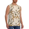 thumbnail image 2 of Daiia Cartoon Poodle Dog Printed Men's Tank Tops,Casual Soft Sleeveless Gym Muscle Shirts Bodybuilding Tee-X-Large, 2 of 8