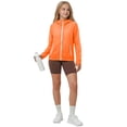 thumbnail image 4 of Cethrio Girls Sun Protection Jackets, Lightweight Summer Long Sleeve Full Zip Kids Rash Guard Outerwear with Hood Orange Size 12, 4 of 6