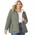 thumbnail image 2 of Free Country Women's Plus Size Switch It Up Cloud Lite Reversible Jacket Vine 3X, 2 of 6