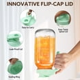 thumbnail image 5 of Glass Pitcher With Lid  64 Oz Mason Jar Double Leak Proof 2 Quart Breast Milk Storage Containers For Fridge Wide Mouth Sun Tea Juice Cold Brew Coffee, 5 of 8