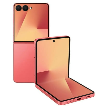 Restored Samsung Galaxy Z Flip7 5G 512GB - TracFone Wireless - Coral Red (Refurbished)