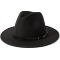 thumbnail image 1 of SURJDE Women Belt Buckle Fedora Hat, 1 of 7