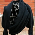 thumbnail image 2 of Sonducket Manténgase a la moda y cálido pañuelo de invierno con mangas bufanda larga de invierno para mujer con mangas unisex Accesorios de disfraces Café, 2 of 6