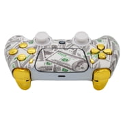 Custom Wireless Controller Compatible with PS5 - Multiple Designs Available (Money & Gold Inserts)