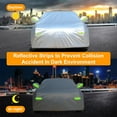 thumbnail image 5 of 6 Layers Car Cover Waterproof All Weather for Automobiles, Outdoor Full Cover Rain Sun UV Protection with Zipper Cotton, Universal Fit for Sedan (186-193 inch), 5 of 8
