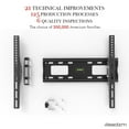 thumbnail image 4 of Full Motion TV Wall Mount Bracket, with Spirit Level Adjustable Articulating Arms Tilt 32-65" for Most LED LCD OLED Plasma Flat Curved Screen TVs Max VESA 400x400 Mm Up to 110lbs, 4 of 12