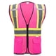thumbnail image 1 of Chaleco de seguridad SULWZM con bolsillos con cremallera Reflective Pink XL, 1 of 6