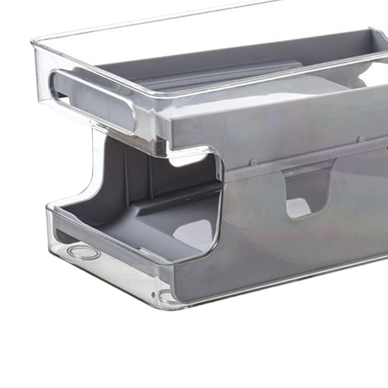 Fiocias Household Fridge Organizer Organization Storage Bins for Cabinet Cupboard Drawer Gray