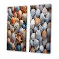 thumbnail image 3 of Designart "Beach Photo Seashell Euphony VII" Coastal Animal Wall Art Set Of 2 - Teal Beach Canvas Set For Living Room Decor, 3 of 7