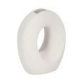thumbnail image 4 of Sagebrook Home Oval Cut-out Sand Vase, White, 4 of 11