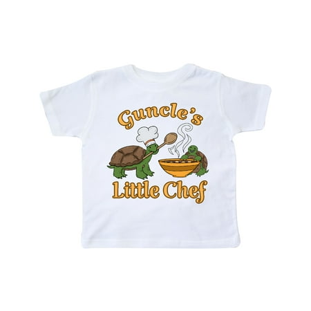 

Inktastic Guncle s Little Chef with Cute Turtles Gift Toddler Boy or Toddler Girl T-Shirt