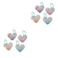 thumbnail image 3 of Injueey Llavero de 4 Uds., colgador de llavero de doble cara, soporte en forma de corazón, accesorio para llaves, billetera, teléfono móvil, 5x4.1x1 cm 1 2piezas, 3 of 6