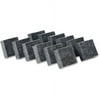 CLI Multi-purpose Eraser 2" Width x 2" Length - Used as Mark Remover - Charcoal Gray - Felt - 12 / Pack