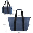 thumbnail image 2 of justharion Picnic Storage Bag Folding Cooler Handbag Food Container for Work Navy S, 2 of 8