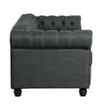 thumbnail image 5 of Morden Fort  Linen Chesterfield Sofa with Button Tufted, Nailhead and Solid Wood Legs for Living Room Grey, 5 of 5