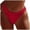 Red, variant on Women's Low Waist Bikini Set Two Piece Swimsuit with Ruched Briefs and Full Coverage Beachwear
