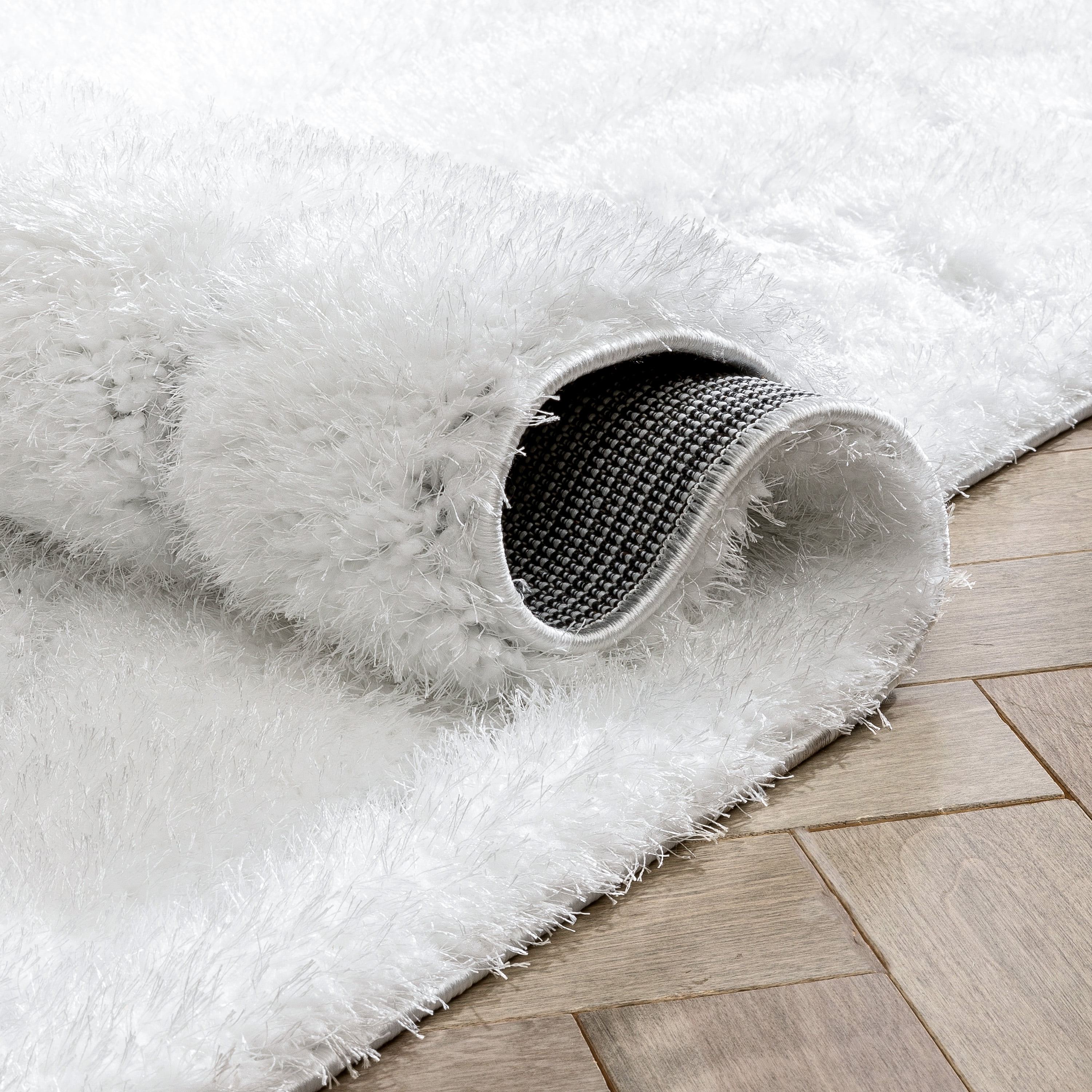 Well Woven Logan Winona Honeycomb Hexagon Pattern Shag 3D Textured Ivory 7' 5" x 9' 10" Area Rug