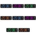 thumbnail image 3 of Naiovety ABS Reloj meteorológico creativo Pantalla grande Función de horario de verano 6. Reloj despertador de horario de verano Decoración del hogar, 3 of 6
