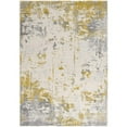 thumbnail image 7 of 2â€™ x 13â€™ Gold and Gray Abstract Runner Rug, 7 of 7