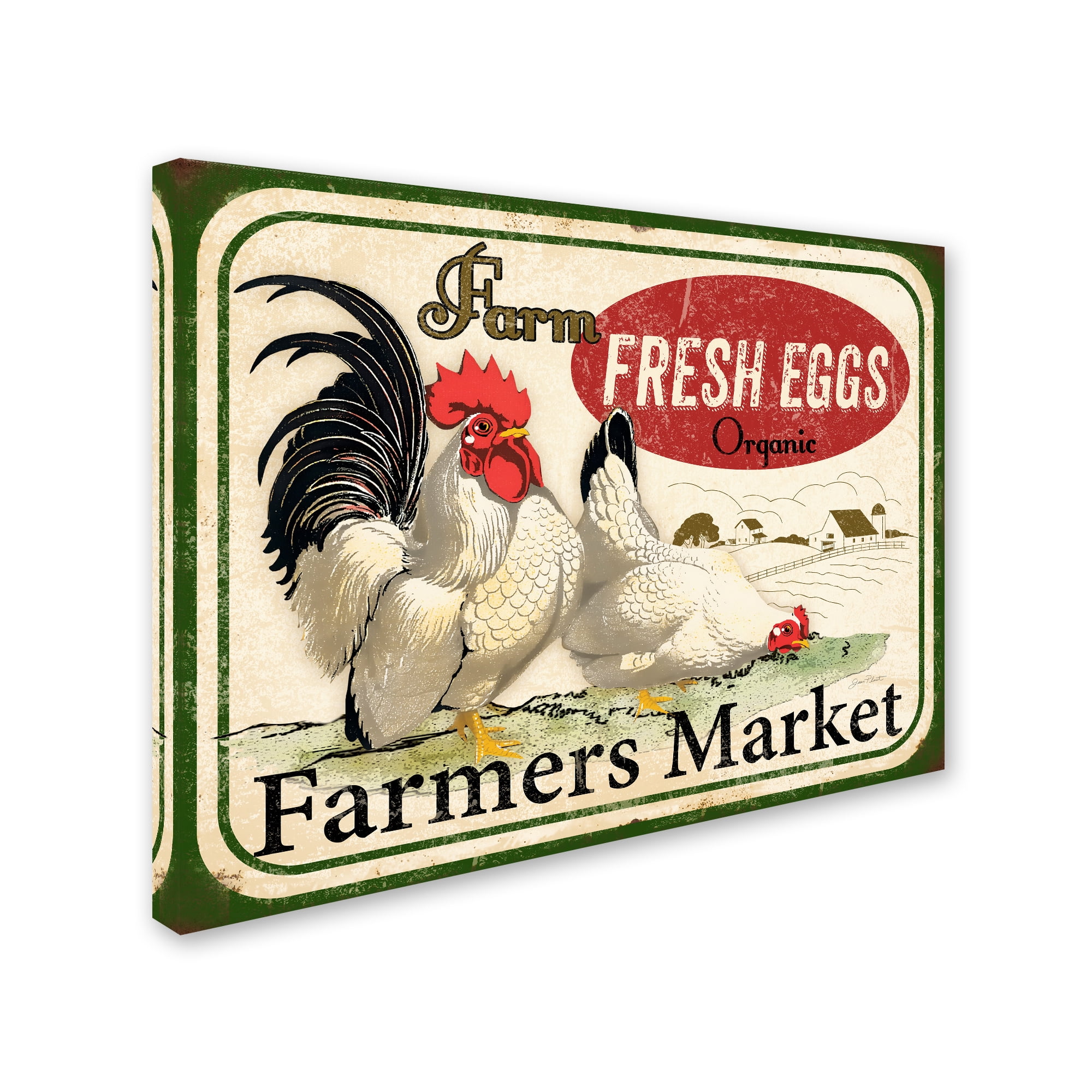 Trademark Fine Art 'Farm Fresh Eggs 1' Canvas Art by Jean Plout