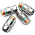 thumbnail image 1 of 4pcs Car Tire Valve Caps with Indicator 3 Colors, 1 of 5