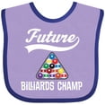 thumbnail image 3 of Inktastic Future Billiards Champ Boys or Girls Baby Bib, 3 of 4