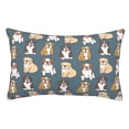 thumbnail image 1 of Fotbe Cartoon Bulldog 1 Funda de Almohada Decorativa Estilo Occidental, Lujo en Algodón, Fundas para Almohadas King, Cojín Estampado para Decoración del Hogar-20"x30", 1 of 6