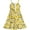 Yellow, variant on Girls Dress Yellow Flower Tank Sundress Party 4 Years