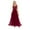 Wine, variant on Womens Elegant Formal Maxi Bridesmaid Dresses Glitter Sequin Long Evening Dress Sleeveless Cocktail Flowy V-Neck Gown