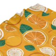 thumbnail image 4 of Shower Curtain, Sweet Cute Orange Waterproof Fabric Plastic Shower Curtain, Drying Fast Bathroom Curtain with 9 Buttonholes, Ruffle Shower Curtain 60x72in, 4 of 8