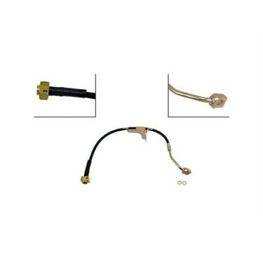 Front Left Brake Hose - Compatible with 2002 - 2005 Chevy Trailblazer 2003 2004