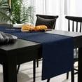 thumbnail image 4 of Solid Dark Blue Cotton Linen Table Runner 18 x 72 inch Minimalism Abstract Denim Texture Non-slip Rectangular Dining Table Decor for Wedding Party Holiday Dinner, 4 of 8