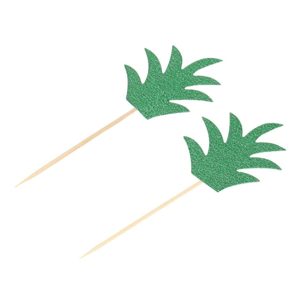 Raindrops Pineapple Cake Toppers with Fruity Dessert Picks for Party Decorations 18 Pieces