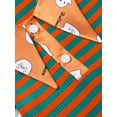 thumbnail image 6 of Franhais Baby Romper, Halloween Stripe Cartoon Patterns Lapel Long Sleeve Bodysuit for Girls Boys, 6 of 9