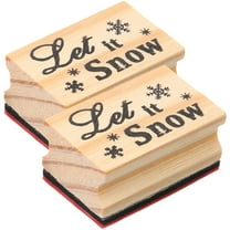 Mobestech Cute Snow Pattern Stamp Creative Stamper Plaything Multi 2Pcs