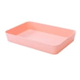 thumbnail image 1 of Caja de almacenamiento Rectangular de plástico Cajón de escritorio Estuche de cosméticos Organizador de papelería Contenedor de calcetines Almacenamiento y organización del hogar rosado rojo L Bewildely HA003019-06, 1 of 6